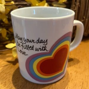 Vintage 1980’s The Love Mug from Avon Rainbow Heart
